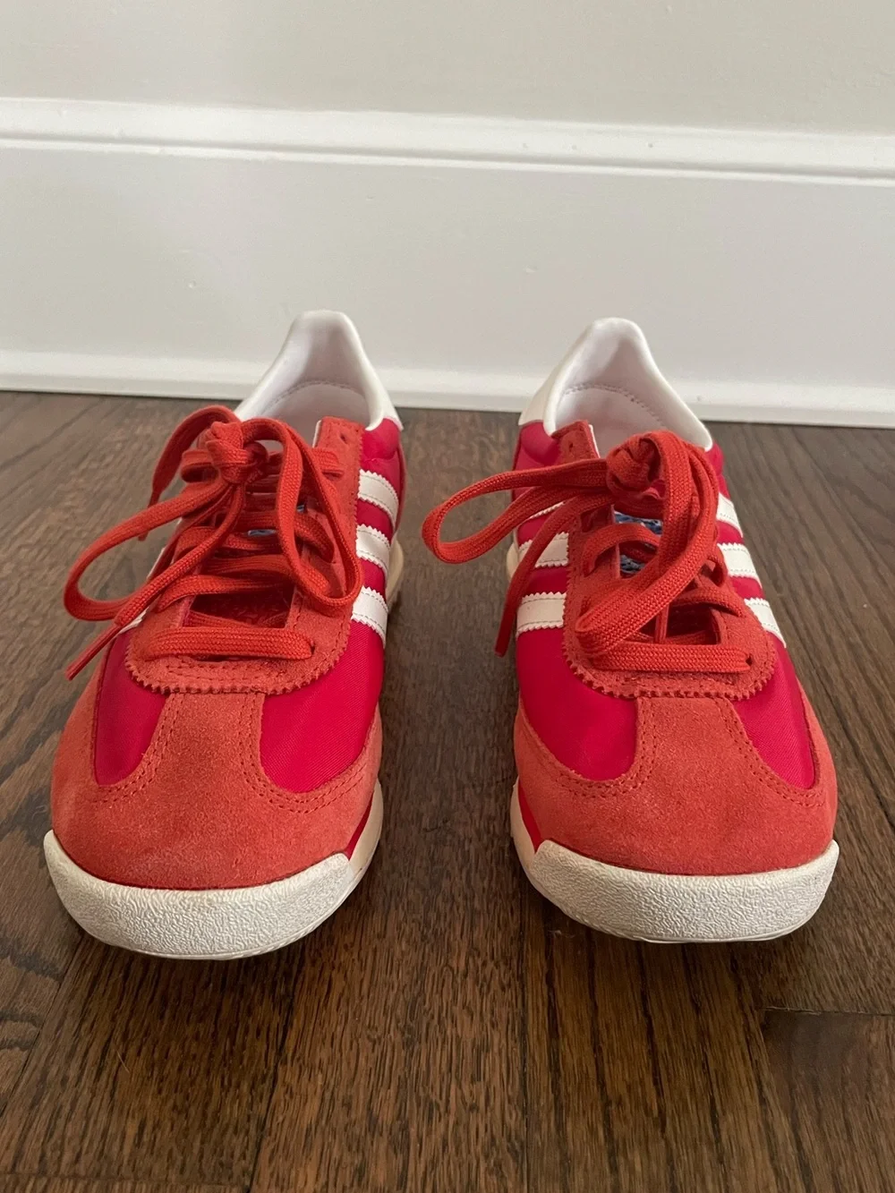 adidas SL 72 Retro Red and White Sneakers